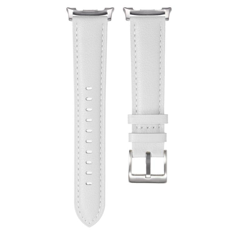Pointed Tail Genuine Leather Watch Band, For Samsung Galaxy Watch8 / Watch8 Classic