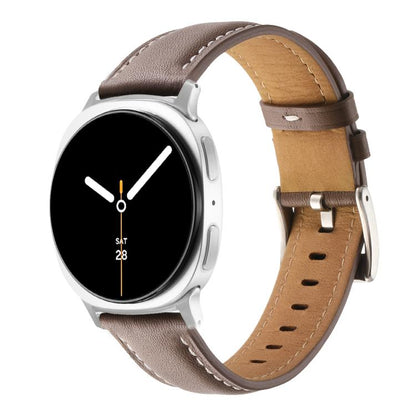 Pointed Tail Genuine Leather Watch Band, For Samsung Galaxy Watch8 / Watch8 Classic