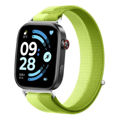 Feather Yarn Stitched Nylon Loop Metal Interface Watch Band, For Xiaomi Band 10 Pro / 9 Pro / Redmi Watch 6