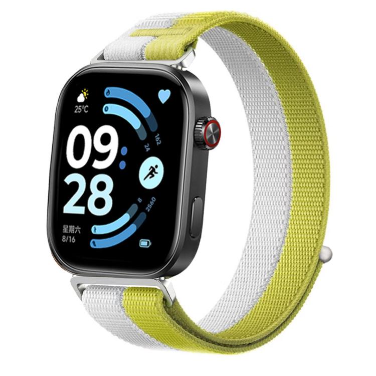 Feather Yarn Stitched Nylon Loop Metal Interface Watch Band, For Xiaomi Band 10 Pro / 9 Pro / Redmi Watch 6