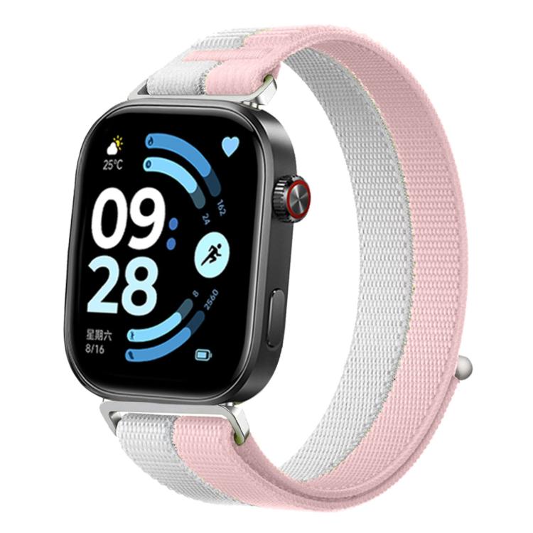 Feather Yarn Stitched Nylon Loop Metal Interface Watch Band, For Xiaomi Band 10 Pro / 9 Pro / Redmi Watch 6