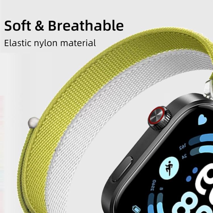 Feather Yarn Stitched Nylon Loop Metal Interface Watch Band, For Xiaomi Band 10 Pro / 9 Pro / Redmi Watch 6
