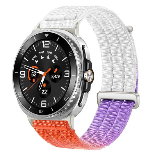 Double-Link Cloud-Feel Breathable Nylon Loop Metal Head Watch Band, For Samsung Galaxy Watch8 / Watch8 Classic