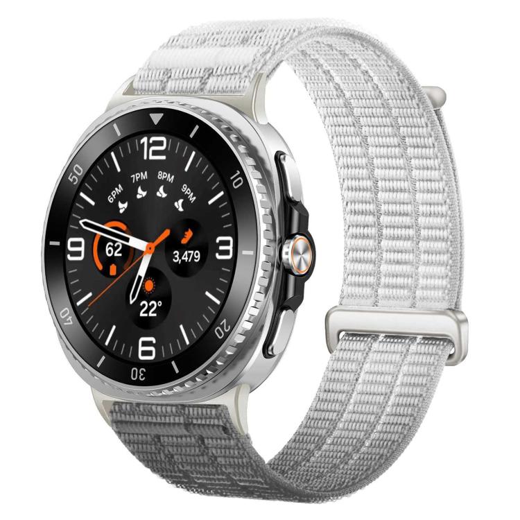 Double-Link Cloud-Feel Breathable Nylon Loop Metal Head Watch Band, For Samsung Galaxy Watch8 / Watch8 Classic