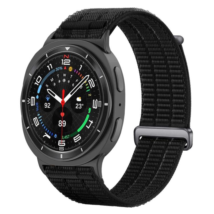 Double-Link Cloud-Feel Breathable Nylon Loop Metal Head Watch Band, For Samsung Galaxy Watch8 / Watch8 Classic