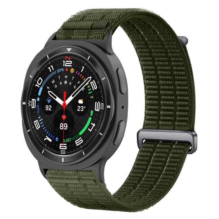 Double-Link Cloud-Feel Breathable Nylon Loop Metal Head Watch Band, For Samsung Galaxy Watch8 / Watch8 Classic