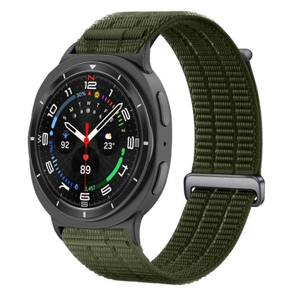 Double-Link Cloud-Feel Breathable Nylon Loop Metal Head Watch Band, For Samsung Galaxy Watch8 / Watch8 Classic