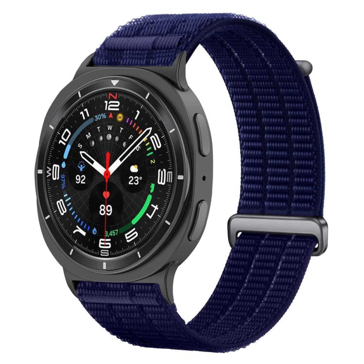 Double-Link Cloud-Feel Breathable Nylon Loop Metal Head Watch Band, For Samsung Galaxy Watch8 / Watch8 Classic
