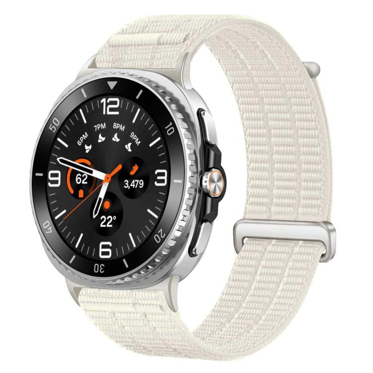 Double-Link Cloud-Feel Breathable Nylon Loop Metal Head Watch Band, For Samsung Galaxy Watch8 / Watch8 Classic