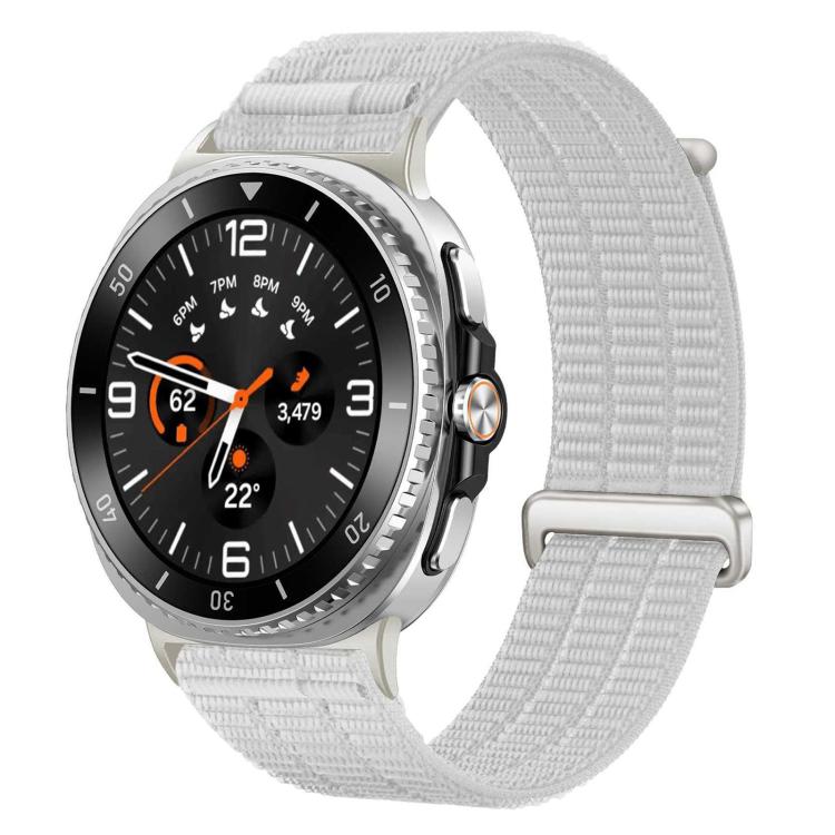 Double-Link Cloud-Feel Breathable Nylon Loop Metal Head Watch Band, For Samsung Galaxy Watch8 / Watch8 Classic