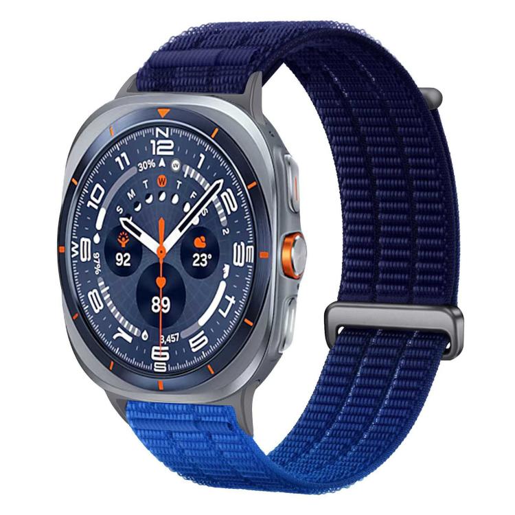 Double-Link Cloud-Feel Breathable Nylon Loop Metal Head Watch Band, For Samsung Galaxy Watch Ultra 47mm / Ultra 2025