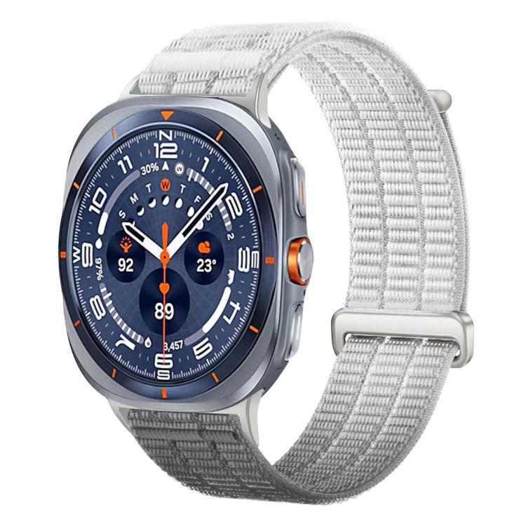 Double-Link Cloud-Feel Breathable Nylon Loop Metal Head Watch Band, For Samsung Galaxy Watch Ultra 47mm / Ultra 2025