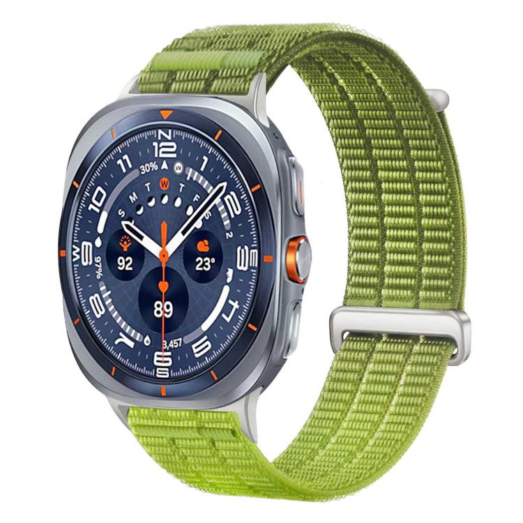Double-Link Cloud-Feel Breathable Nylon Loop Metal Head Watch Band, For Samsung Galaxy Watch Ultra 47mm / Ultra 2025