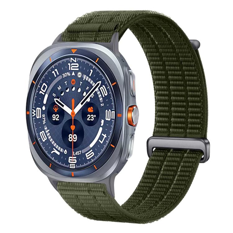 Double-Link Cloud-Feel Breathable Nylon Loop Metal Head Watch Band, For Samsung Galaxy Watch Ultra 47mm / Ultra 2025