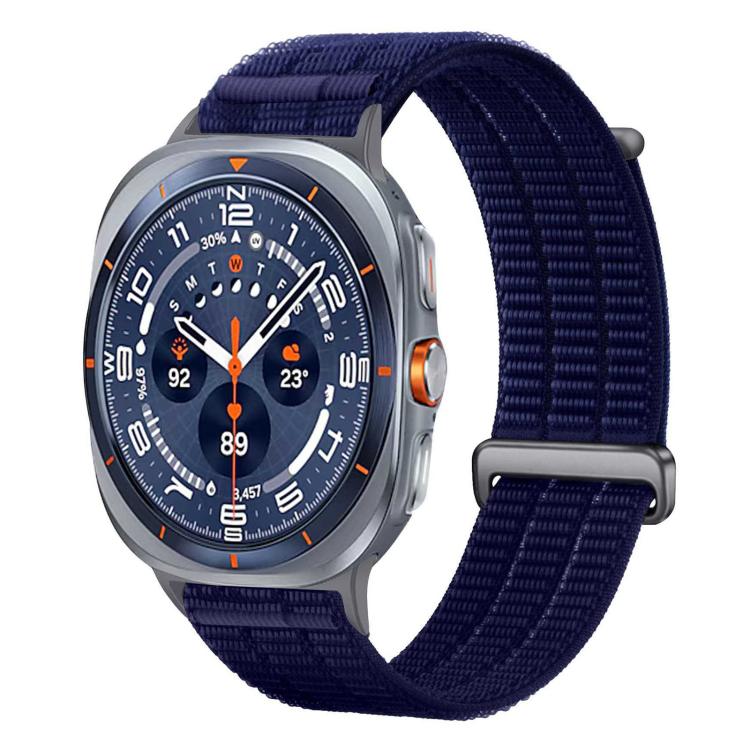Double-Link Cloud-Feel Breathable Nylon Loop Metal Head Watch Band, For Samsung Galaxy Watch Ultra 47mm / Ultra 2025