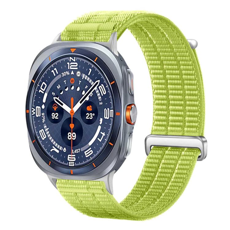 Double-Link Cloud-Feel Breathable Nylon Loop Metal Head Watch Band, For Samsung Galaxy Watch Ultra 47mm / Ultra 2025