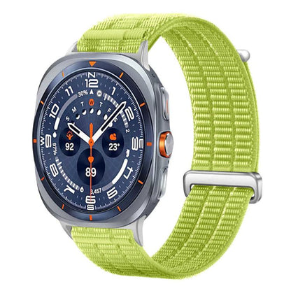 Double-Link Cloud-Feel Breathable Nylon Loop Metal Head Watch Band, For Samsung Galaxy Watch Ultra 47mm / Ultra 2025