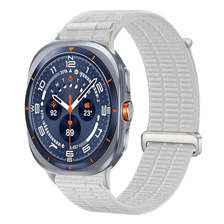 Double-Link Cloud-Feel Breathable Nylon Loop Metal Head Watch Band, For Samsung Galaxy Watch Ultra 47mm / Ultra 2025