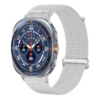 Double-Link Cloud-Feel Breathable Nylon Loop Metal Head Watch Band, For Samsung Galaxy Watch Ultra 47mm / Ultra 2025