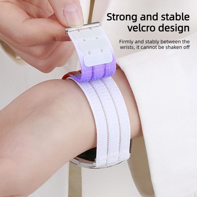 Double-Link Cloud-Feel Breathable Nylon Loop Metal Head Watch Band, For Samsung Galaxy Watch Ultra 47mm / Ultra 2025