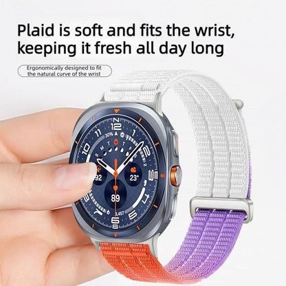 Double-Link Cloud-Feel Breathable Nylon Loop Metal Head Watch Band, For Samsung Galaxy Watch Ultra 47mm / Ultra 2025