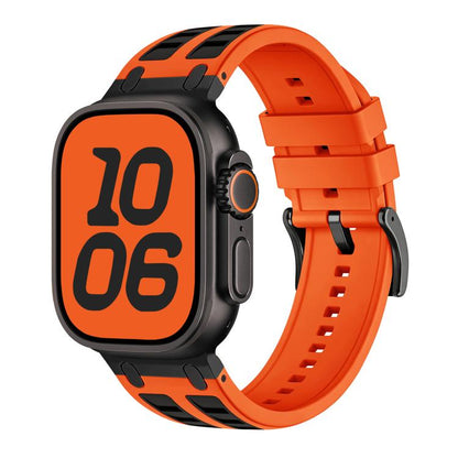 Vibrant Contrast Color Silicone Watch Band, For Apple Watch 46mm / 49mm / 45mm / 44mm, For Apple Watch 42mm / 41mm / 40mm / 38mm