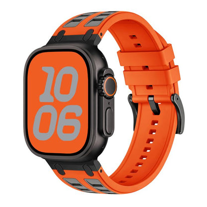 Vibrant Contrast Color Silicone Watch Band, For Apple Watch 46mm / 49mm / 45mm / 44mm, For Apple Watch 42mm / 41mm / 40mm / 38mm