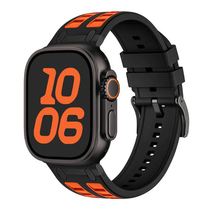 Vibrant Contrast Color Silicone Watch Band, For Apple Watch 46mm / 49mm / 45mm / 44mm, For Apple Watch 42mm / 41mm / 40mm / 38mm