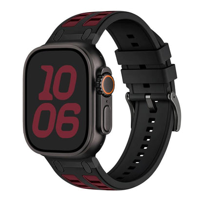 Vibrant Contrast Color Silicone Watch Band, For Apple Watch 46mm / 49mm / 45mm / 44mm, For Apple Watch 42mm / 41mm / 40mm / 38mm