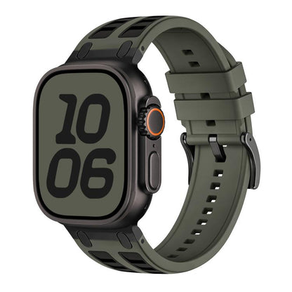 Vibrant Contrast Color Silicone Watch Band, For Apple Watch 46mm / 49mm / 45mm / 44mm, For Apple Watch 42mm / 41mm / 40mm / 38mm
