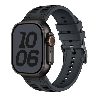 Vibrant Contrast Color Silicone Watch Band, For Apple Watch 46mm / 49mm / 45mm / 44mm, For Apple Watch 42mm / 41mm / 40mm / 38mm