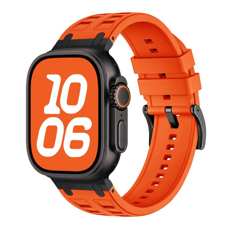 Vibrant Contrast Color Silicone Watch Band, For Apple Watch 46mm / 49mm / 45mm / 44mm, For Apple Watch 42mm / 41mm / 40mm / 38mm