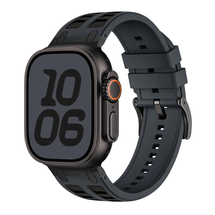 Vibrant Contrast Color Silicone Watch Band, For Apple Watch 46mm / 49mm / 45mm / 44mm, For Apple Watch 42mm / 41mm / 40mm / 38mm
