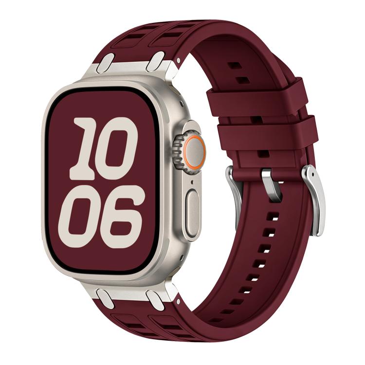 Vibrant Contrast Color Silicone Watch Band, For Apple Watch 46mm / 49mm / 45mm / 44mm, For Apple Watch 42mm / 41mm / 40mm / 38mm