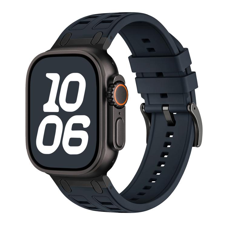 Vibrant Contrast Color Silicone Watch Band, For Apple Watch 46mm / 49mm / 45mm / 44mm, For Apple Watch 42mm / 41mm / 40mm / 38mm