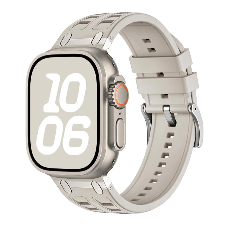 Vibrant Contrast Color Silicone Watch Band, For Apple Watch 46mm / 49mm / 45mm / 44mm, For Apple Watch 42mm / 41mm / 40mm / 38mm