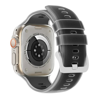 Transparent Jelly Two Color Silicone Watch Band, For Apple Watch 46mm / 49mm / 45mm / 44mm