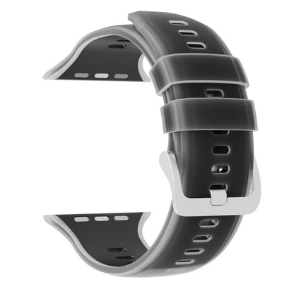 Transparent Jelly Two Color Silicone Watch Band, For Apple Watch 46mm / 49mm / 45mm / 44mm