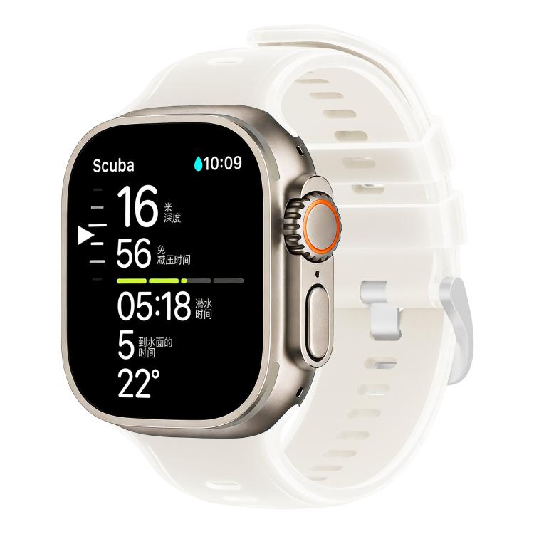 Transparent Jelly Two Color Silicone Watch Band, For Apple Watch 46mm / 49mm / 45mm / 44mm