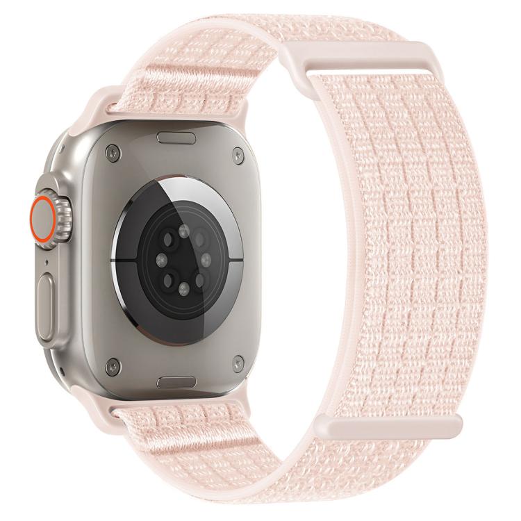 Two Section Nylon Woven Breathable Hook And Loop Fastener Watch Band, For Apple Watch 46mm / 49mm / 45mm / 44mm, For Apple Watch 42mm / 41mm / 40mm / 38mm