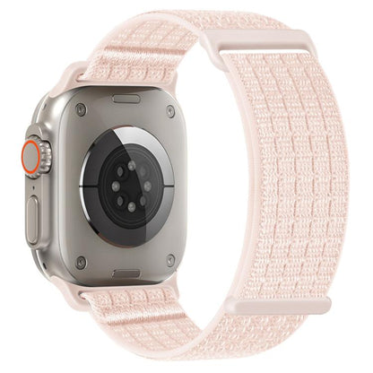 Two Section Nylon Woven Breathable Hook And Loop Fastener Watch Band, For Apple Watch 46mm / 49mm / 45mm / 44mm, For Apple Watch 42mm / 41mm / 40mm / 38mm