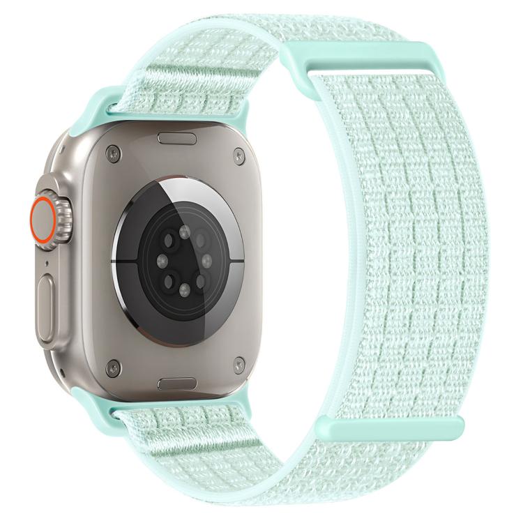Two Section Nylon Woven Breathable Hook And Loop Fastener Watch Band, For Apple Watch 46mm / 49mm / 45mm / 44mm, For Apple Watch 42mm / 41mm / 40mm / 38mm