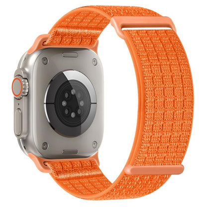Two Section Nylon Woven Breathable Hook And Loop Fastener Watch Band, For Apple Watch 46mm / 49mm / 45mm / 44mm, For Apple Watch 42mm / 41mm / 40mm / 38mm