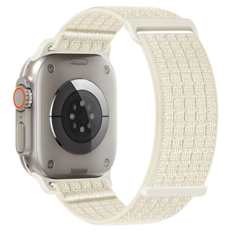 Two Section Nylon Woven Breathable Hook And Loop Fastener Watch Band, For Apple Watch 46mm / 49mm / 45mm / 44mm, For Apple Watch 42mm / 41mm / 40mm / 38mm