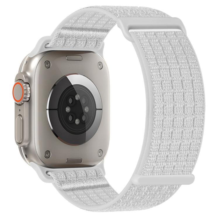 Two Section Nylon Woven Breathable Hook And Loop Fastener Watch Band, For Apple Watch 46mm / 49mm / 45mm / 44mm, For Apple Watch 42mm / 41mm / 40mm / 38mm