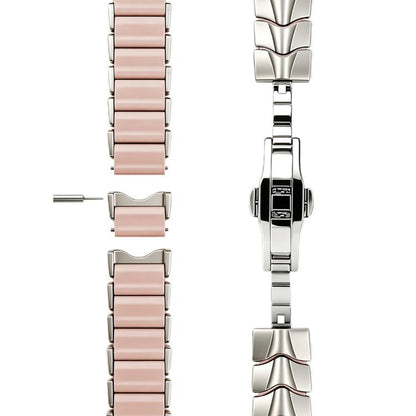 Arc Shadow Metal Hybrid Silicone Watch Band, For Apple Watch 46mm / 49mm / 45mm / 44mm, For Apple Watch 42mm / 41mm / 40mm / 38mm