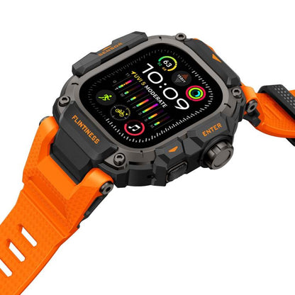Metal Connector Case Integrated TPU Watch Band, For Apple Watch Ultra3 / Ultra2 / Ultra 49mm