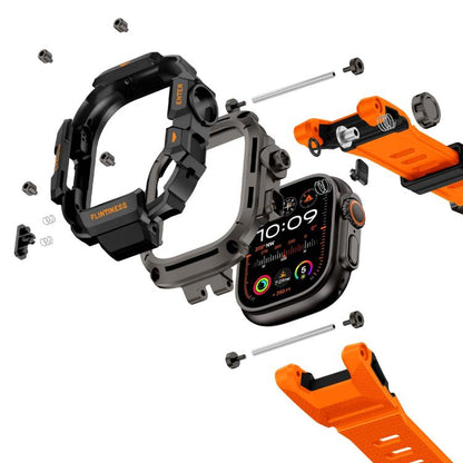 Metal Connector Case Integrated TPU Watch Band, For Apple Watch Ultra3 / Ultra2 / Ultra 49mm