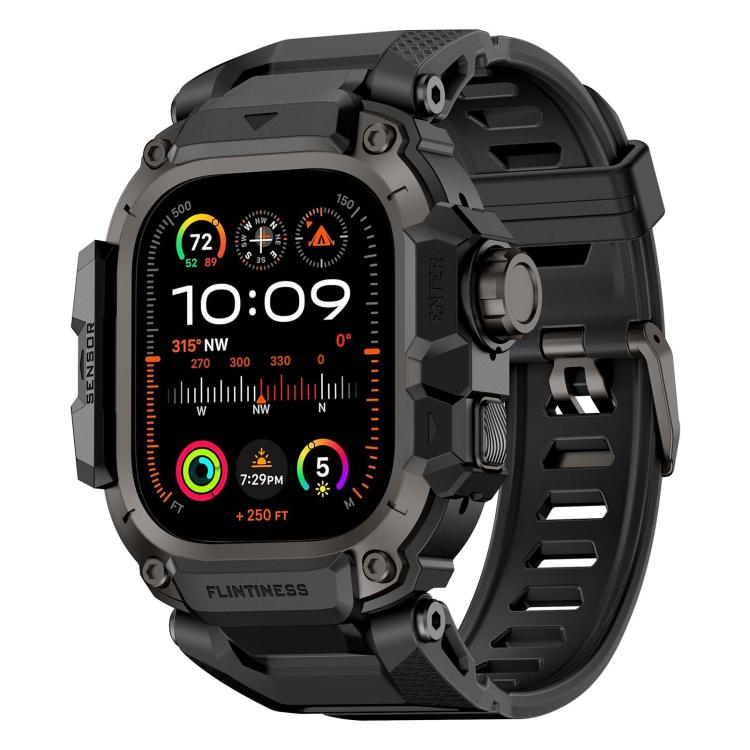 Metal Connector Case Integrated TPU Watch Band, For Apple Watch Ultra3 / Ultra2 / Ultra 49mm