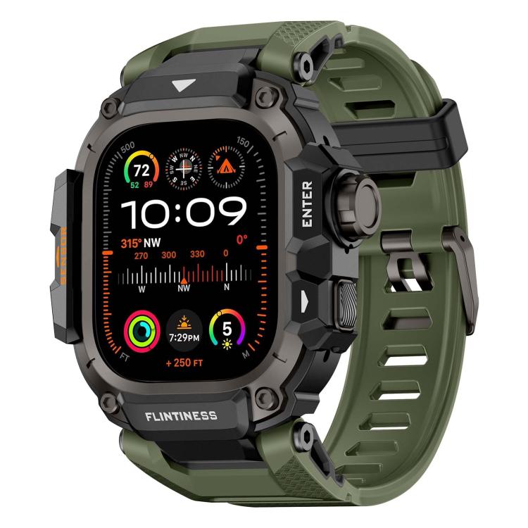 Metal Connector Case Integrated TPU Watch Band, For Apple Watch Ultra3 / Ultra2 / Ultra 49mm